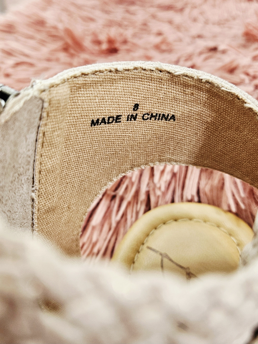 Blowfish Cream Woven Slide Sandal with Tan Insole - Picture 5 of 5
